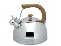 Hervidor silbante con fondo sandwich inox 18/10
