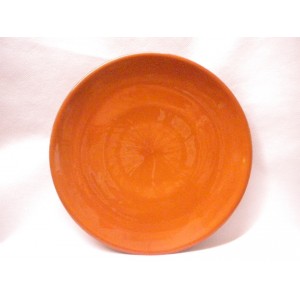 Plato para uso alimentario , Rojo liso