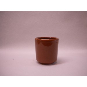 Chupito de barro rojo liso 