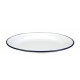 Plato llano esmaltado