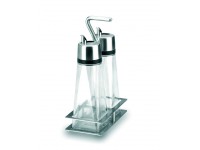 Vinagrera Hiperlux 2 piezas con soporte