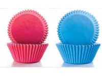 Cápsulas de repostería rosa y azules