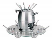 Fondue 6 personas con base de cristal